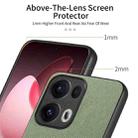 For OPPO Reno13  Global Twill Fabric Leather Skin Back Phone Case(Green) - 3