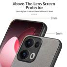 For OPPO Reno13  Global Twill Fabric Leather Skin Back Phone Case(Gray) - 3