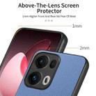 For OPPO Reno13 Pro Global Twill Fabric Leather Skin Back Phone Case(Blue) - 3