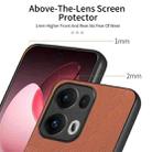 For OPPO Reno13 Pro Global Twill Fabric Leather Skin Back Phone Case(Brown) - 3