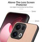 For OPPO Reno13 Pro Global Twill Fabric Leather Skin Back Phone Case(Pink) - 3