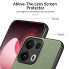For OPPO Reno13 Pro Global Twill Fabric Leather Skin Back Phone Case(Green) - 3