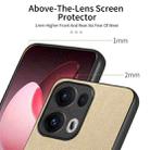 For OPPO Reno13 Pro Global Twill Fabric Leather Skin Back Phone Case(Khaki) - 3