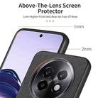 For Realme 13 4G Twill Fabric Leather Skin Back Phone Case(Black) - 3