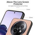 For Realme 13 Pro 5G Twill Fabric Leather Skin Back Phone Case(Pink) - 3