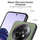 For Realme 13 Pro+ 5G Twill Fabric Leather Skin Back Phone Case(Green) - 3