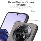 For Realme 13 5G Twill Fabric Leather Skin Back Phone Case(Gray) - 3