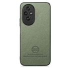 For Honor 200 Twill Fabric Leather Skin Back Phone Case(Green) - 2
