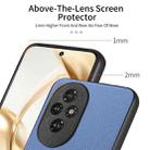 For Honor 200 Pro Twill Fabric Leather Skin Back Phone Case(Blue) - 3