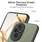 For Honor 200 Pro Twill Fabric Leather Skin Back Phone Case(Green) - 3