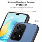 For Honor 200 Lite Global Twill Fabric Leather Skin Back Phone Case(Blue) - 3