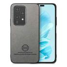 For Honor 200 Lite Global Twill Fabric Leather Skin Back Phone Case(Gray) - 1