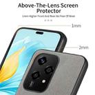 For Honor 200 Lite Global Twill Fabric Leather Skin Back Phone Case(Gray) - 3