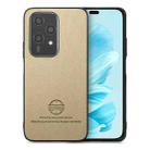 For Honor 200 Lite Global Twill Fabric Leather Skin Back Phone Case(Khaki) - 1