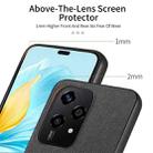 For Honor 200 Lite Global Twill Fabric Leather Skin Back Phone Case(Black) - 3