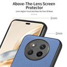 For Honor X60 Twill Fabric Leather Skin Back Phone Case(Blue) - 3