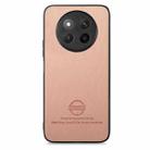 For Honor X60 Twill Fabric Leather Skin Back Phone Case(Pink) - 2