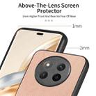 For Honor X60 Twill Fabric Leather Skin Back Phone Case(Pink) - 3