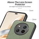 For Honor X60 Twill Fabric Leather Skin Back Phone Case(Green) - 3