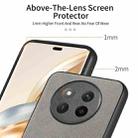 For Honor X60 Twill Fabric Leather Skin Back Phone Case(Gray) - 3