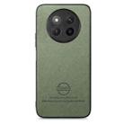 For Honor X60 Pro Twill Fabric Leather Skin Back Phone Case(Green) - 2