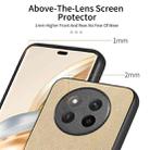 For Honor X60 Pro Twill Fabric Leather Skin Back Phone Case(Khaki) - 3