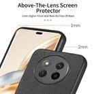 For Honor X60 Pro Twill Fabric Leather Skin Back Phone Case(Black) - 3