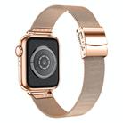 For Apple Watch 42mm / 41mm / 40mm / 38mm Hyphosis Buckle Milanese Metal Watch Band(Rose Gold) - 2