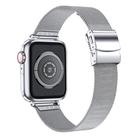 For Apple Watch 42mm / 41mm / 40mm / 38mm Hyphosis Buckle Milanese Metal Watch Band(Silver) - 2