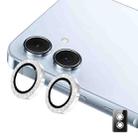 For Samsung Galaxy A06 ENKAY Hat-Prince 9H Rear Camera Lens Glitter Aluminium Alloy Tempered Glass Film(Silver) - 1