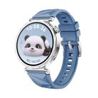 For Huawei Watch GT 5 41mm Press Button Connector 18mm Silicone Watch Band(Light Blue) - 1