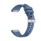 For Huawei Watch GT 5 41mm Press Button Connector 18mm Silicone Watch Band(Light Blue) - 2