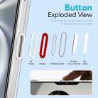 For iPhone 16 NORTHJO 3 in 1 PC Magnetic Phone Case with Screen Film and Lens Film(Clear) - 3