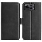 For Asus Zenfone 12 Ultra Dual-side Magnetic Buckle Horizontal Flip Leather Phone Case(Black) - 1