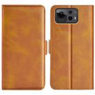 For Asus Zenfone 12 Ultra Dual-side Magnetic Buckle Horizontal Flip Leather Phone Case(Yellow) - 1