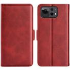 For Asus Zenfone 12 Ultra Dual-side Magnetic Buckle Horizontal Flip Leather Phone Case(Red) - 1
