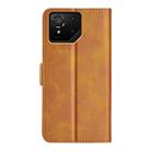 For Asus ROG Phone 9 / 9 Pro Dual-side Magnetic Buckle Horizontal Flip Leather Phone Case(Yellow) - 3