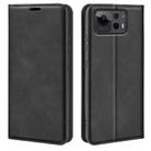 For Asus Zenfone 12 Ultra Retro-skin Magnetic Suction Leather Phone Case(Black) - 1