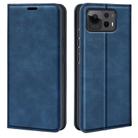 For Asus Zenfone 12 Ultra Retro-skin Magnetic Suction Leather Phone Case(Dark Blue) - 1