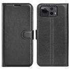For Asus Zenfone 12 Ultra Litchi Texture Horizontal Flip Leather Phone Case with Holder(Black) - 1