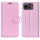 For Asus Zenfone 12 Ultra Litchi Texture Horizontal Flip Leather Phone Case with Holder(Pink) - 1
