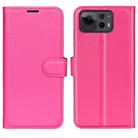 For Asus Zenfone 12 Ultra Litchi Texture Horizontal Flip Leather Phone Case with Holder(Rose Red) - 1