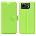 For Asus Zenfone 12 Ultra Litchi Texture Horizontal Flip Leather Phone Case with Holder(Green) - 1