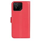 For Asus ROG Phone 9 / 9 Pro Litchi Texture Horizontal Flip Leather Phone Case with Holder(Red) - 3