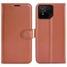 For Asus ROG Phone 9 / 9 Pro Litchi Texture Horizontal Flip Leather Phone Case with Holder(Brown) - 1