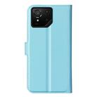 For Asus ROG Phone 9 / 9 Pro Litchi Texture Horizontal Flip Leather Phone Case with Holder(Blue) - 3