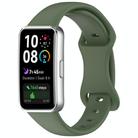 For Huawei Band 10 Butterfly Buckle Silicone Watch Band(Dark Green) - 1