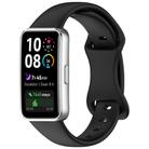 For Huawei Band 10 Butterfly Buckle Silicone Watch Band(Black) - 1