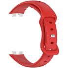 For Huawei Band 10 Butterfly Buckle Silicone Watch Band(Red) - 3