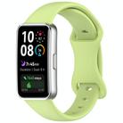 For Huawei Band 10 Butterfly Buckle Silicone Watch Band(Lime) - 1